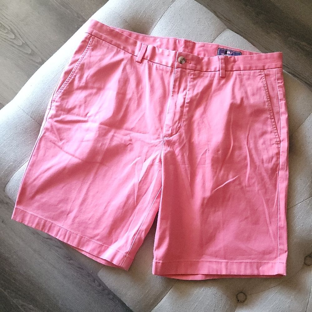 Vineyard Vines 9 Inch Stretch Breaker Shorts Mens 38 in Jetty Red